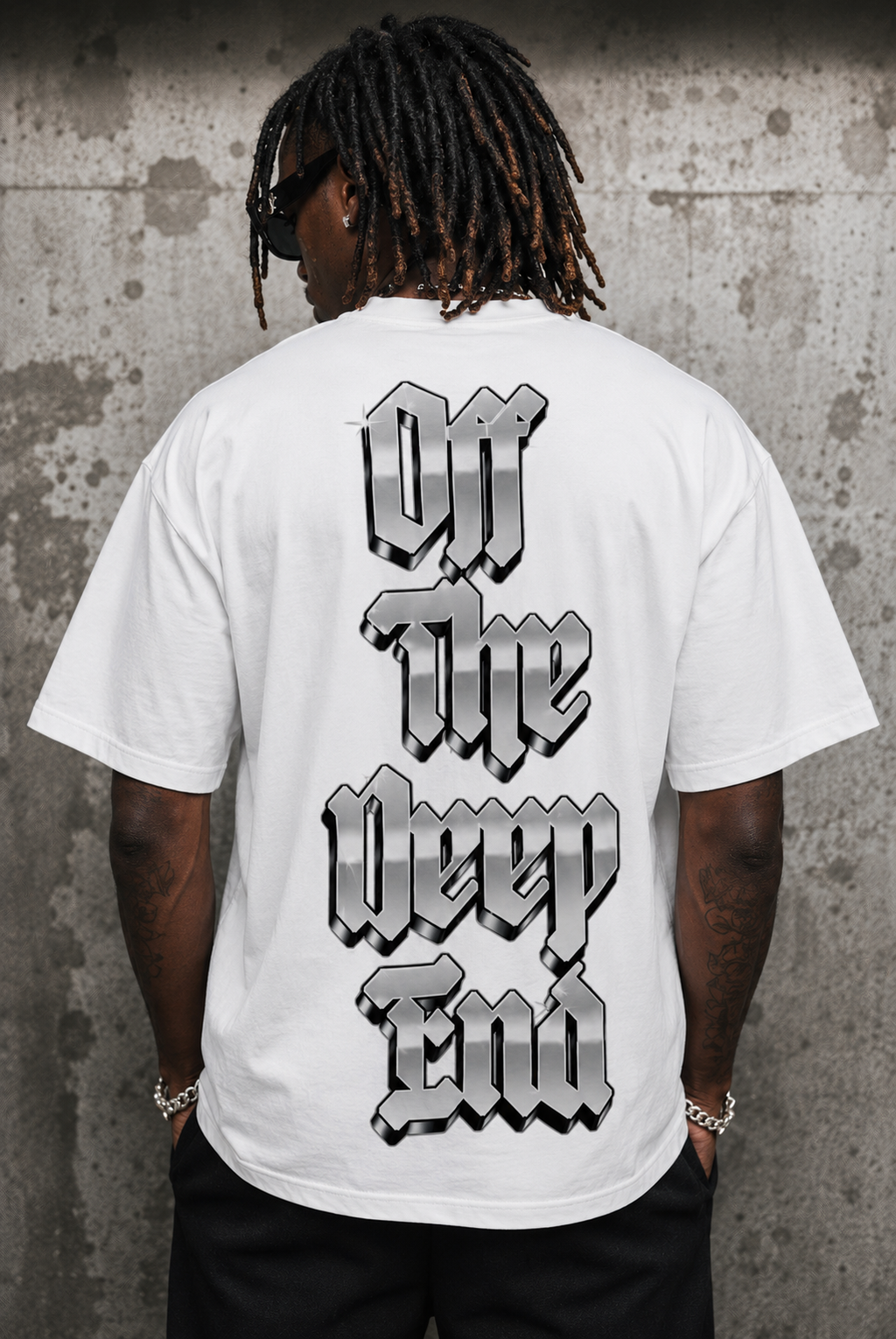 LIFES A GAMBLE TEE GRAY/WHITE