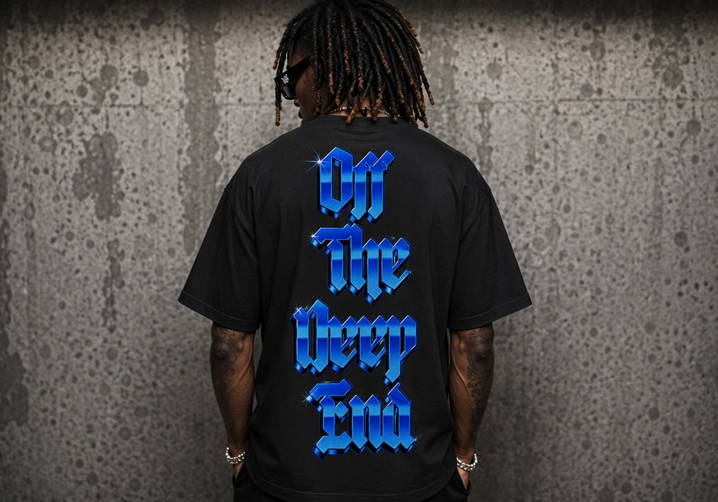 LIFES A GAMBLE TEE BLUE/BLACK