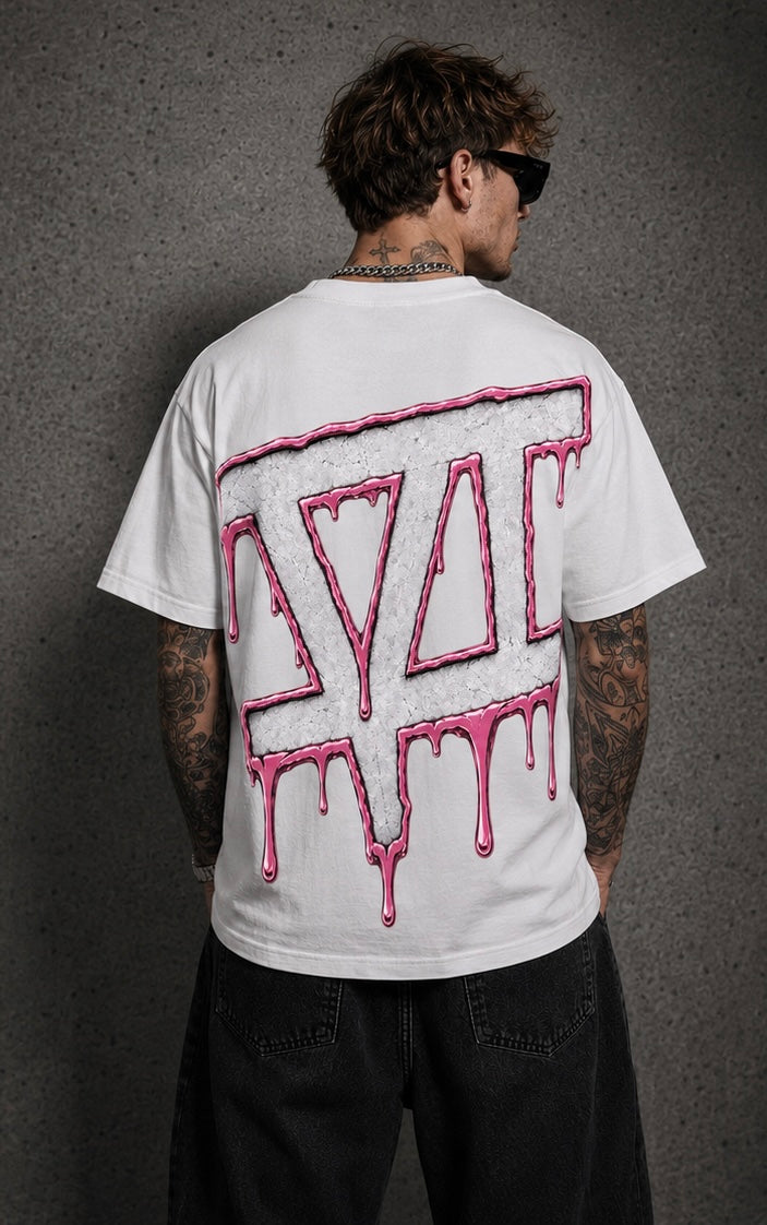 FLAWLESS TEE PINK/WHITE