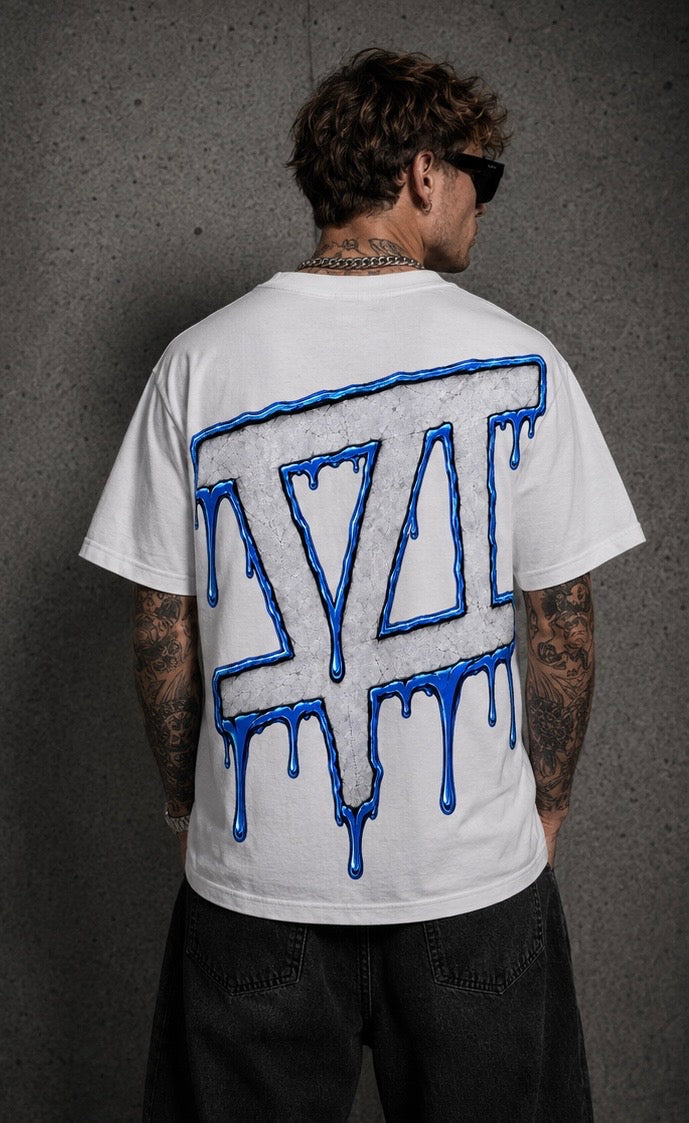 FLAWLESS TEE BLUE/WHITE