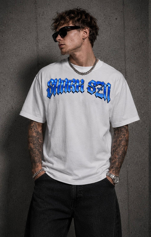 FLAWLESS TEE BLUE/WHITE