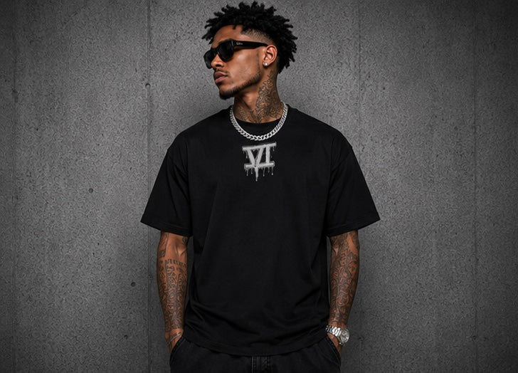 SHARKSZN TEE GRAY/BLACK