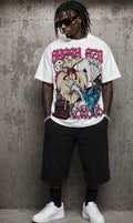 LIFE A GAMBLE TEE PINK/WHITE