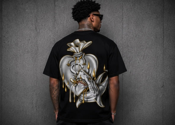 SHARKSZN TEE GOLD/BLACK